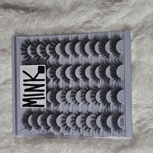 100% Mink 25mm 3D Eyelashes (cruelty free)